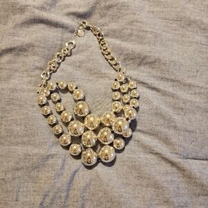 Dana Buchman Gold Statement Collar Necklace